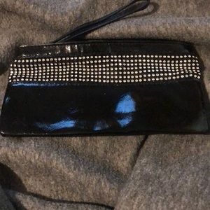 Black wristlet wallet